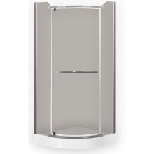 ROTH PROJEKT DENVER/800 sprchový kout 80x80 cm, R550, křídlové dveře, stříbro/sklo rauch
