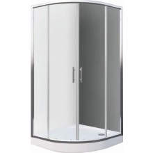 EASY ELR2 800 B sprchový kout 80x80 cm, R550, posuvné dveře, bílá/transparent