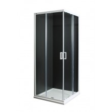 JIKA LYRA PLUS sprchový kout 90x90 cm, rohový vstup, posuvné dveře, bílá/sklo čiré