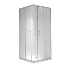 JIKA CUBITO PURE sprchový kout 90x90 cm, rohový vstup, posuvné dveře, stříbrná/dekor arctic