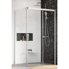 RAVAK MATRIX MSDPS 100/100 P sprchový kout 100x100 cm, rohový vstup, posuvné dveře, pravý, satin/sklo transparent