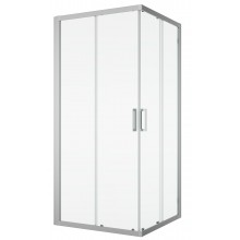 SANSWISS TOP LINE TOPAC sprchový kout 90x90 cm, rohový vstup, posuvné dveře, matný elox/čiré sklo