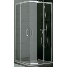 SANSWISS TOP LINE TOPG sprchové dveře 900x1900mm, levé, dvoudílné posuvné, rohový vstup, bílá/sklo Durlux