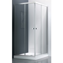 EASY NEO T54290 sprchový kout 90x90 cm, rohový vstup, posuvné dveře, chrom/sklo transparent