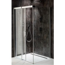 RAVAK MATRIX MSDPS 110/80 L sprchový kout 110x80 cm, rohový vstup, posuvné dveře, levý, satin/sklo transparent