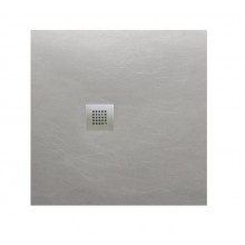 GELCO MITIA sprchová vanička 900x900 mm, čtvercová, litý mramor, šedá