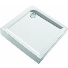 KOLO FIRST sprchová vanička 900x900x165mm, čtvercová, s integrovaným panelem, akrylátová, bílá