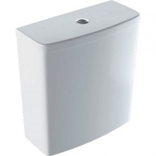 GEBERIT SELNOVA splachovací nádržka 370x165x390mm, na WC mísu, spodní přívod vody, keramika, bílá 