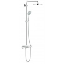 GROHE EUPHORIA SYSTEM 210 sprchový set s termostatickou baterií, horní sprcha, ruční sprcha se 3 proudy, tyč, hadice, chrom