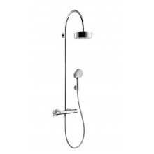AXOR CITTERIO sprchový set s termostatickou baterií, hlavová sprcha, ruční sprcha se 3 proudy, tyč, držák, hadice, chrom