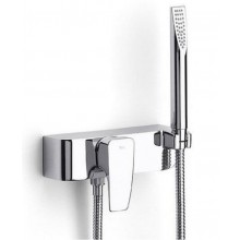 ROCA THESIS sprchová nástěnná baterie s ruční sprchou, hadicí a držákem, chrom