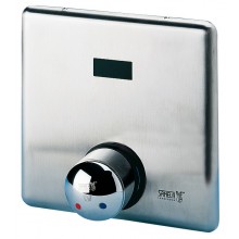 SANELA ovládání sprchy, 6V, automatické, se směšovací baterií pro teplou a studenou vodu
