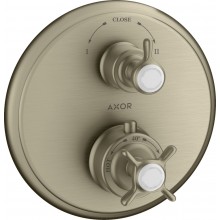 AXOR MONTREUX podomítková termostatická baterie, pro 2 spotřebiče, kartáčovaný nikl