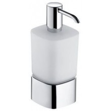 KEUCO ELEGANCE dávkovač na tekuté mýdlo 220ml, s držákem, chrom/sklo
