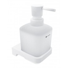 NIMCO MAYA dávkovač tekutého mýdla 300 ml, nástěnný, sklo, bílá