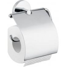HANSGROHE LOGIS držák toaletního papíru s krytem, nástěnný, kartáčovaný nikl 