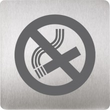 SANELA SLZN44F piktogram zákaz kouření 120x120mm, nerez mat