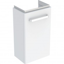 GEBERIT SELNOVA COMPACT skříňka pod umývátko 348x252x604mm, závěsná, 1 zásuvka, matná bílá, bílá vysoký lesk