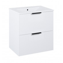 JIKA NOBU skříňka pod umyvadlo 60x63,5 cm, 2 zásuvky, matná bílá