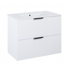 JIKA NOBU skříňka pod umyvadlo 80x63,5 cm, 2 zásuvky, matná bílá