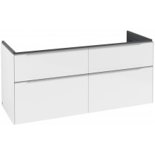 VILLEROY & BOCH SUBWAY 3.0 skříňka pod dvojumyvadlo 127,2x47,8x57,6 cm, 4 zásuvky, Brilliant White