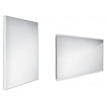 NIMCO 9000 koupelnové zrcadlo 500x700mm, podsvícené LED pod bočními stranami, hliník
