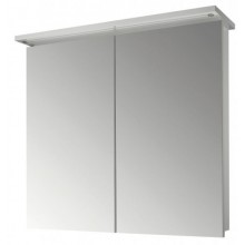 DŘEVOJAS SANI GA2O 80 zrcadlová skříňka 80x70,6x20,7 cm, osvětlení, lamino, lesklá bílá