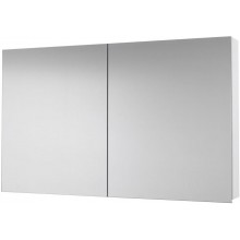DŘEVOJAS PREMIUM GA2E 120 zrcadlová skříňka 120x73,9x13,8 cm, s el. zásuvkou, lamino, lesklá bílá