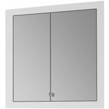 DŘEVOJAS GRID GA2OE 60 zrcadlová skříňka vestavná 72,4x86,3x14 cm, osvětlení, s el. zásuvkou, lamino, vysoce lesklá bílá