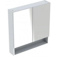 GEBERIT SELNOVA SQUARE zrcadlová skříňka 58,8x85x17,5 cm, dřevotříska, vysoce lesklá bílá