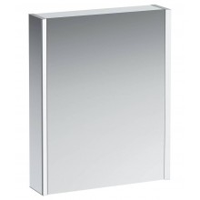 LAUFEN FRAME 25 zrcadlová skříňka 60x75x15 cm, osvětlení, panty vpravo, hliník, lesklá bílá