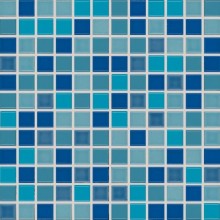 RAKO POOL mozaika 30x30(2,5x2,5)cm, lepená na síťce, lesk, modrá