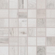 RAKO SALOON mozaika 30x30(5x5)cm, lepená na síti, mat, bílo-šedá