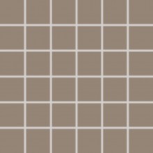 RAKO TAURUS COLOR mozaika 30x30(5x5)cm, lepená na síti, mat, hnědošedá