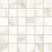 RAKO CAVA mozaika 30x30(5x5)cm, lepená na síti, lesk, bílá