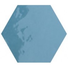 VALMORI KONZEPT LE CRETE COLOR MOOD dlažba 17,5x20cm, hexagon aqua, lesk, terra indaco