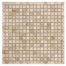 DUNIN TRAVERTINE + EMPERADOR mozaika 30,5x30,5(1,5x1,5)cm, lesk, beige