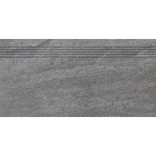 RAKO QUARZIT schodovka 30x60cm, hl. mat, tmavě šedá