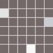 RAKO CONCEPT PLUS mozaika 30x30(5x5)cm, lesk, lepená na síti, tmavě šedá
