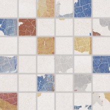 RAKO BETONICO mozaika 30x30(5x5)cm, lepená na síti, vícebarevná
