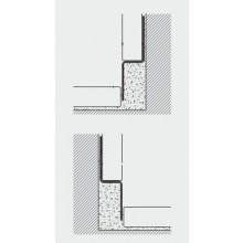 UNIDRAIN LAKW ukončovací profil 1200x12,5mm stěnový, pravý, nerez