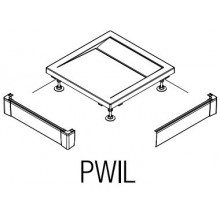 SANSWISS ILA PWIL L-panel 70x90 cm, 2 strany, bílá